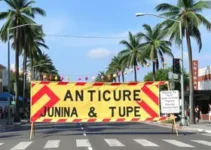 interdição na Av. Anchieta