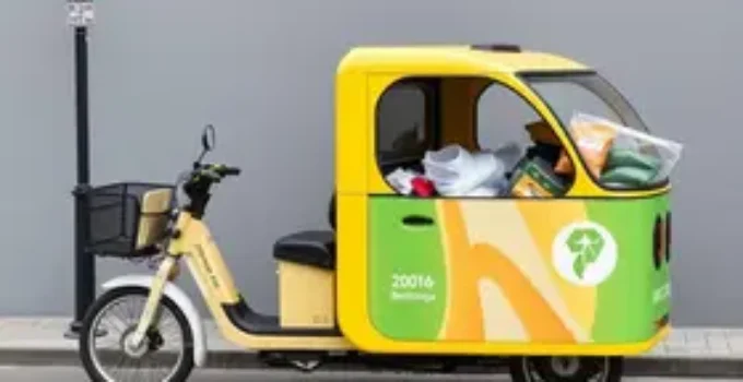 frota de triciclos elétricos