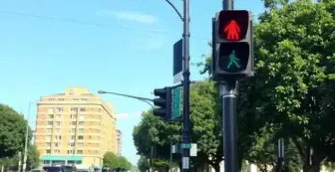 semáforo para pedestres